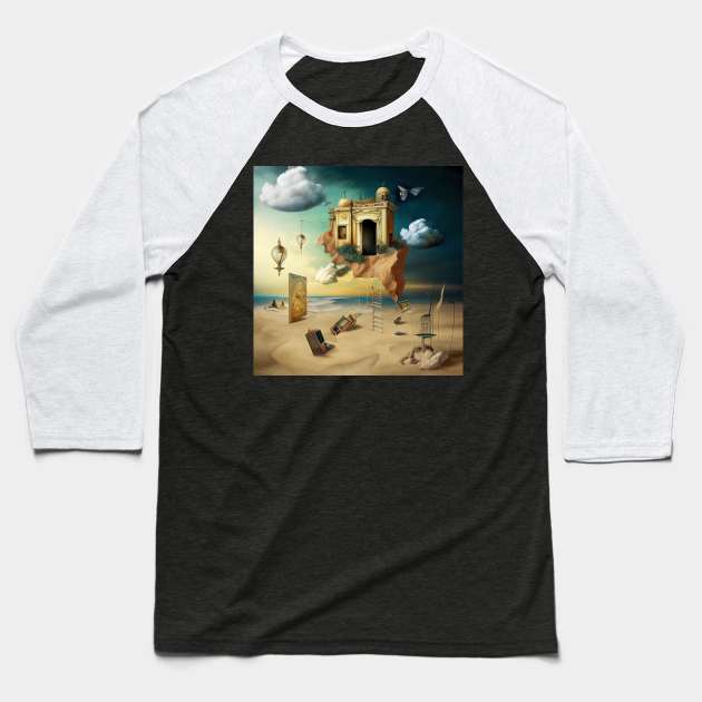 Dreams Baseball T-Shirt by VISIONARTIST